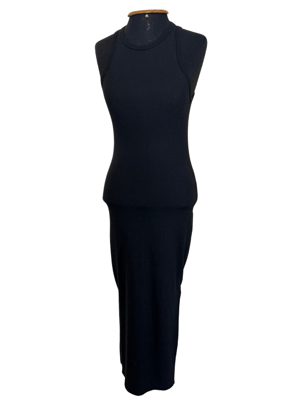 Vestido Preto Canelado