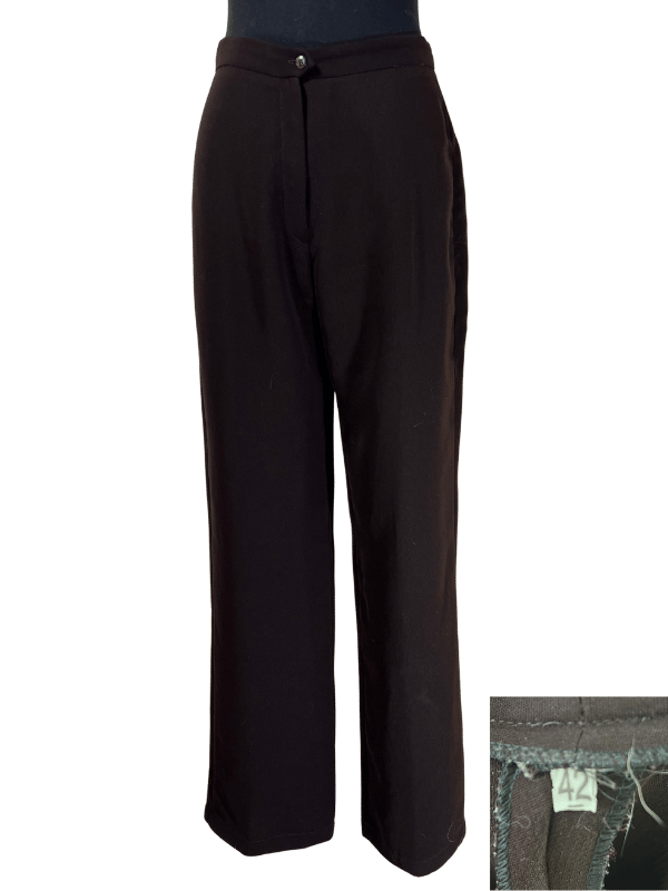 Calça Alfaiataria Marrom Vintage