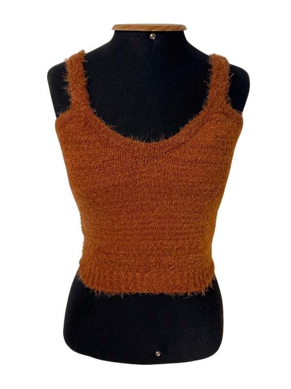 Regata Cropped Tricot Felpudo Terracota
