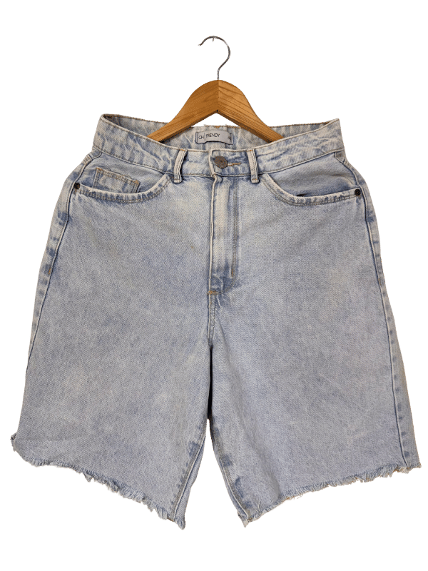 Bermuda Jeans Claro Destroyed